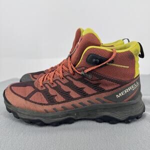 Merrell Speed Eco Waterproof Boots Mens Size 11 Orange Hiking Trail J037545